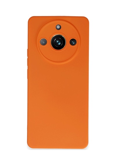 Realme 11 Pro Kılıf Nano İçi Kadife Silikon - Turuncu Bz8683140742799