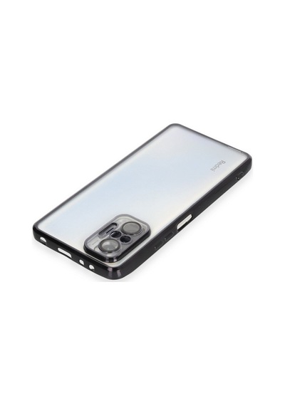 Xiaomi Redmi Note 10 Pro Uyumlu Kılıf Lensli Silikon - Siyah