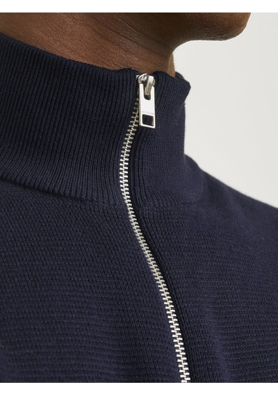 Jack&jones Jprblamılano Stıtch Knıt Half Zıp Sn Lacivert