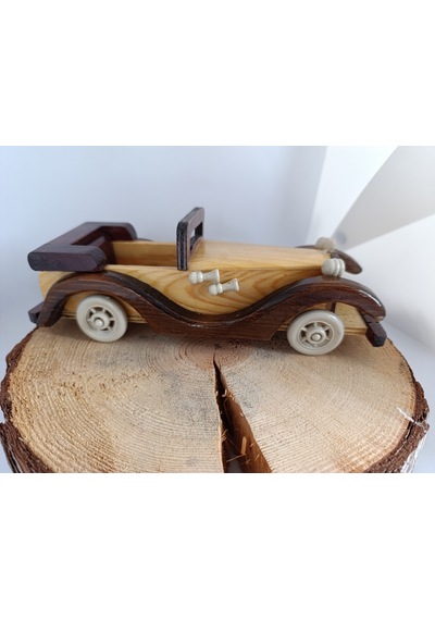 Ahşap Nostaljik Araba / Büyük Boy Ahşap Araba Mdl1004