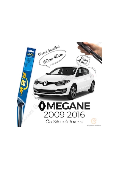 Renault Megane 3 Muz Silecek Takımı (2009-2015) RBW