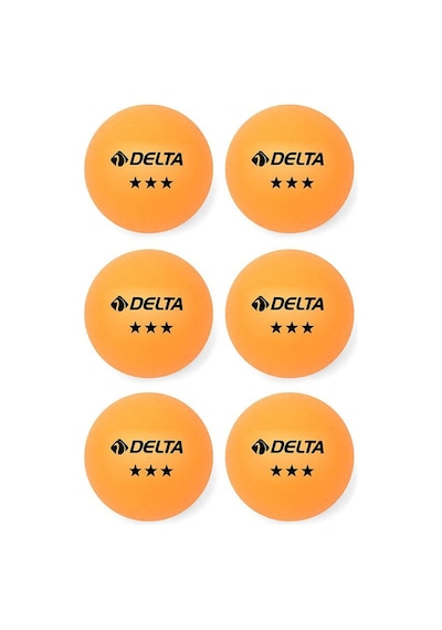 Delta 6 Adet Turuncu Masa Tenisi Topu ( Pinpon Topu )