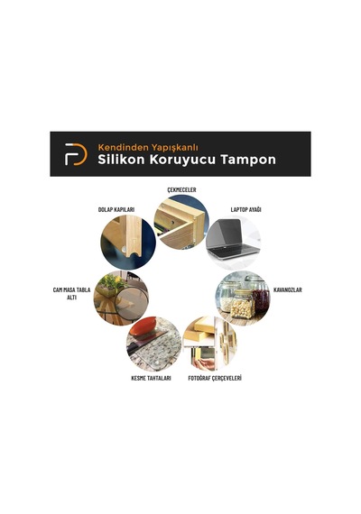 Pacific Silikon Bazlı Ses Kesici Stoper Şeffaf Çap:10 Mm Diğer