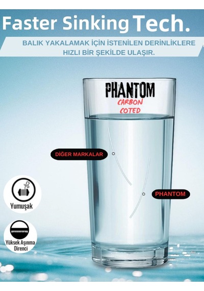Fluorocarbon Coated Hayalet Phantom 180 Metre Görünmez Misina