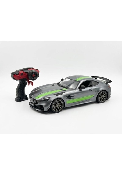 Uzaktan Kumandalı Işıklı Şarjlı 2.4ghz Mercedes-benz Amg Gt R Pro 1:12 Ölçekli Dev Oyuncak Araba Gri