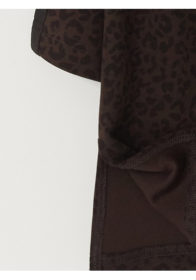 Lcw Everyday Kahverengi Leopar Desenli Soft Touch Kadın Tunik