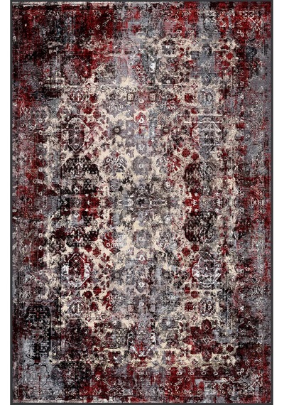 Rovigo Home Dijital Baskı Yıkanabilir Kaymaz Taban Salon Halısı RVG0276 Çok Renkli