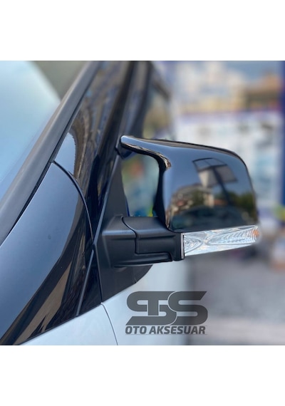 Fiat Doblo Batman Yarasa Ayna Kapağı Piona Black 2009 - 2022 Arası Kasalara Uyumlu 2 Adet D3 - D4
