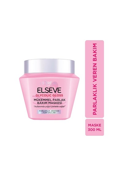 L'oréal Paris Elseve Glycolic Gloss Mükemmel Parlaklık Veren Saç Bakım Maskesi 300ml