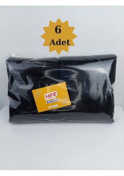 Boya Tutmaz Mikrofiber Kuaför Havlusu 6'lı Siyah 50 x 90 CM Saç Açıcıya Dayanıklı