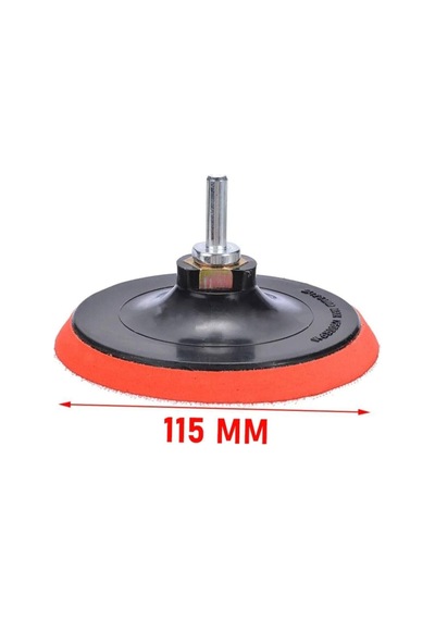 Cırt Zımpara Seti + Matkap Aparatı + 115 Mm Taban 12 Parça Set