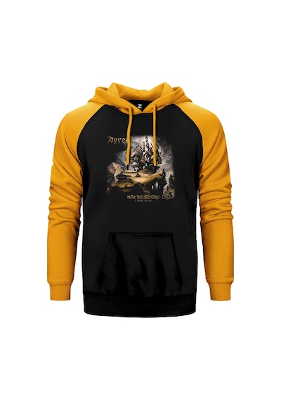 Ayreon Electric Castle Sarı Renk Reglan Kol Kapşonlu Sweatshirt Sarı