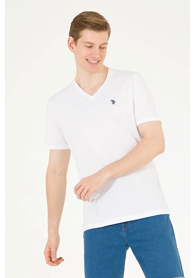 U.S. Polo Assn. Us Polo Assn 1572582 Regular Erkek T-shirt/ Beyaz