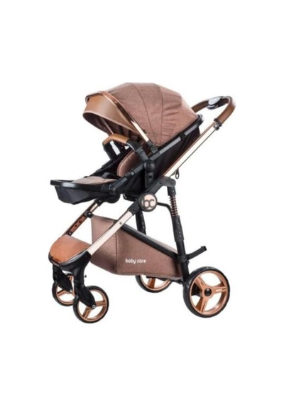 Crom Travel Sistem Bebek Arabası Kahverengi St452