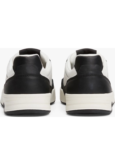 Tommy Hilfiger Erkek Deri Siyah Sneaker Çok Renkli