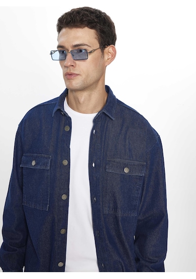 Tudors Erkek Oversize Geniş Kesim Uzun Kollu Denim Kapaklı Çift Cep Lacivert Gömlek-31469-lacivert Lacivert Tudors Erkek Oversize Geniş Kesim Uzun Kollu Denim Kapaklı Çift Cep Lacivert Gömlek-31469-lacivert Lacivert