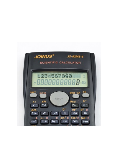 Joınus Js-82ms-5 Bilimsel Hesap Makinesi 240 Fonksiyon, 10+2 Haneli Ekran, Otomatik Kapanma Siyah