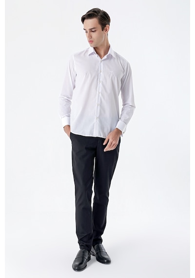 İmza Beyaz Uzun Kollu Sert Yaka Cepsiz Pamuklu Basic Slim Fit Dar Kesim Gömlek 1004240059-beyaz Beyaz İmza Beyaz Uzun Kollu Sert Yaka Cepsiz Pamuklu Basic Slim Fit Dar Kesim Gömlek 1004240059-beyaz Beyaz