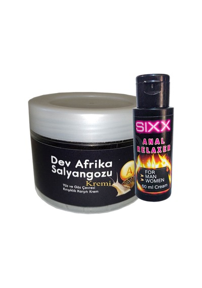 Giant Dev Afrikasalyangozu Yaşlanmakarşıtı Krem 100ml + Sıxx Bay Bayan Analrahatlatıcı Crem