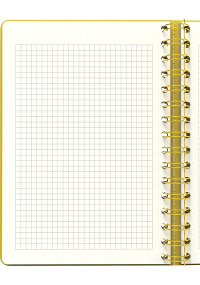 Melimelek Kareli Defter Sarı Bez Ciltli - Ceyda Düvenci Sarı