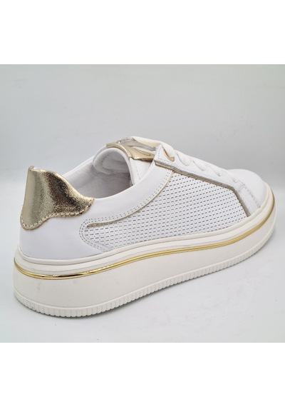 Mammamia D26ya-3890 Beyaz Altın Hakiki Deri Kadın Günlük Casual Sneaker Atakkabı Beyaz - Altın Mammamia D26ya-3890 Beyaz Altın Hakiki Deri Kadın Günlük Casual Sneaker Atakkabı Beyaz - Altın