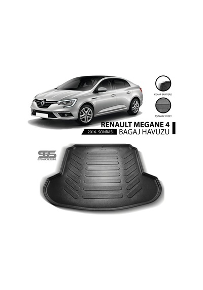 Renault Megane 4 Sedan 2016 Ve Sonrası Uyumlu Bagaj Havuzu Sts Oto Aksesuar