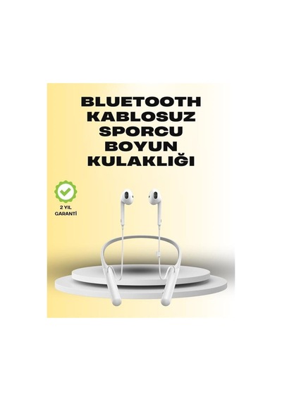 Yüksek Kapasiteli Pil Destekli Boyun Askılı Kulaklık 100 Saat Dayanıklı - Hs08372662-1159 Renkli