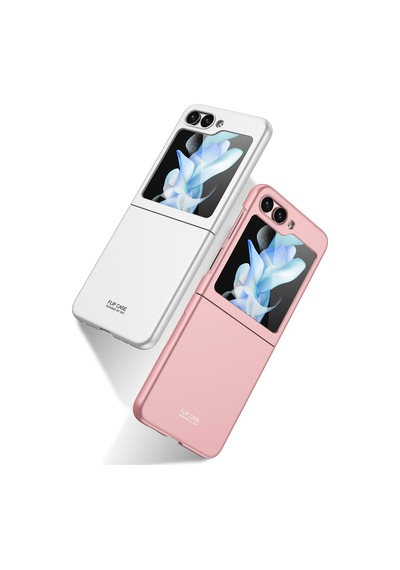 Samsung Uyumlu Galaxy Z Flip 5 Kılıf Zore Sert Kıpta Kapak Mor