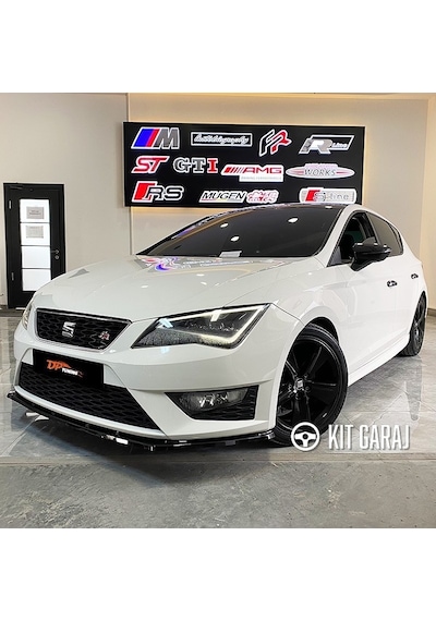 Seat Leon 2012 Mk3 Fr Parlak Siyah Ön Lip Plastik Boyalı