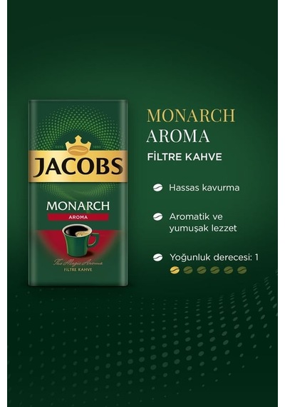 Jacobs Monarch Aroma Filtre Kahve 500 Gr 3'li Paket