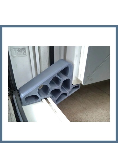 Buradabulabilirsin 3d Baskı Pencere Ve Balkon Kapısı Stoperi Ray Kilitli Kapı Takozu Rüzgar Engelleyici Pencere Tutucu - Gri Bbz