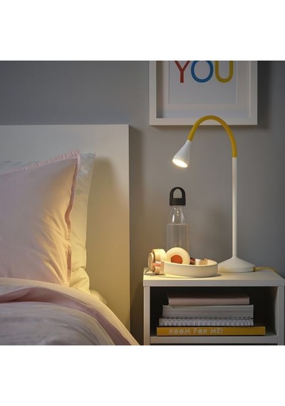 Ikea Nävlınge Çalışma Lambası, Sarı-beyaz, 52 Cm