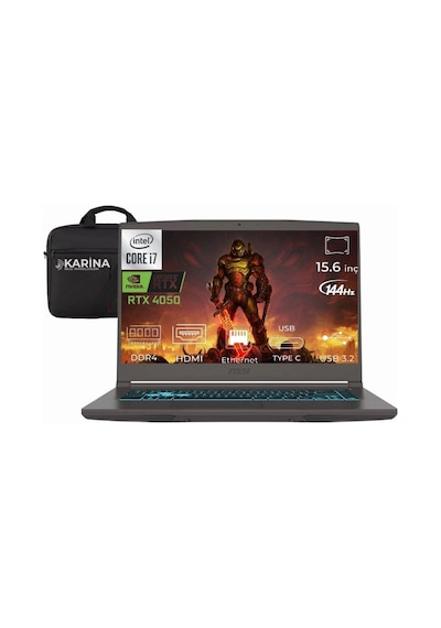 MSI Thin 15 i7-12650H B12ve-1892xtr-46 64 GB 4 TB RTX4050 6 GB 15.6" W11P Dizüstü Bilgisayar