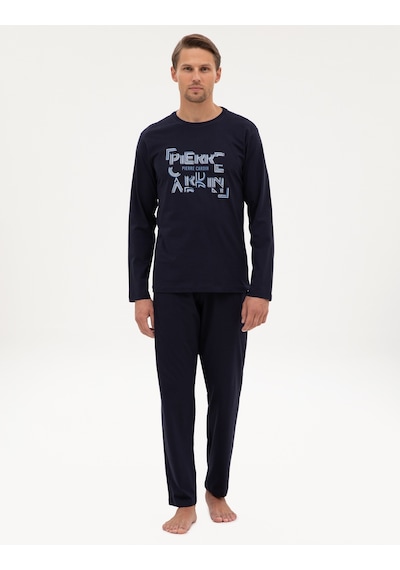 Pierre Cardin Erkek Lacivert Pijama Takım 50322652-200 Lacivert