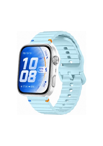 Huawei Watch Fit 5 Pro İle Uyumlu Dalga Desenli Tokalı Yumuşak Soft Silikon Kordon