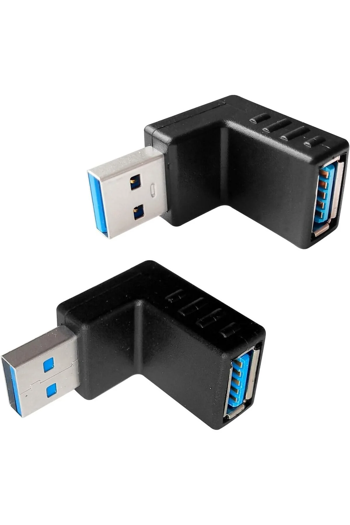Yukarı Ve Aşağı Usb 3.0 Erkekten Dişiye 90 Derece Dik Açılı Uzatma Adaptörü Usb Yüksek Hızlı Adaptör