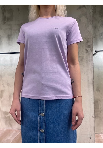 Vigoss Baskılı Kadın T-shırt 13193-03370 Lila