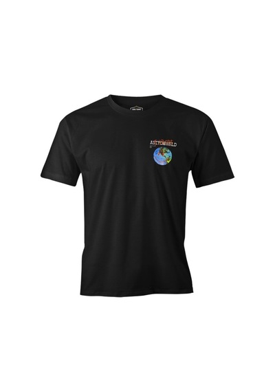 Travis Scott - Astro World Logo Siyah Erkek Tshirt