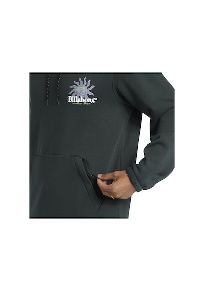 Billabong Compass Erkek Kapüşonlu Sweatshirt Yeşil Yeşil