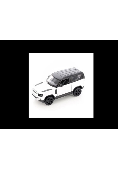 Kinsmart Land Rover Defender 90 Beyaz 1/36 Model Araba