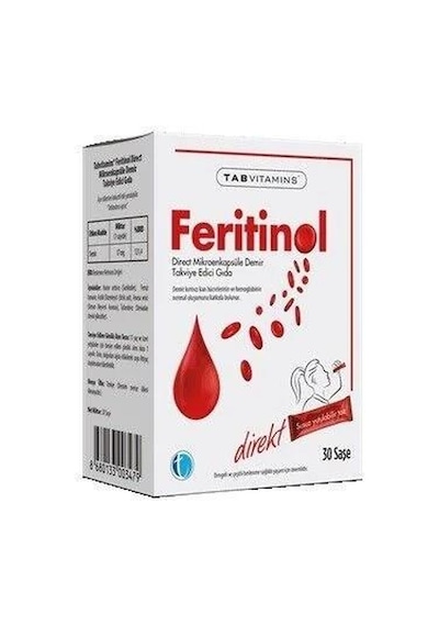 Tab Vitamins Feritinol 30 Direkt Saşe