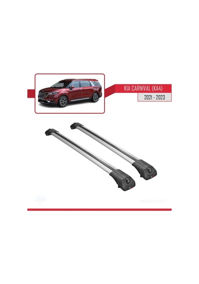 Kia Carnival Ka4 2021-2023 Arası İle Uyumlu Ace-1 Ara Atkı Tavan Barı Gri