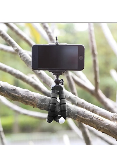 18 Cm Süngerli Ahtapot Tripod Telefon Tutucu Aparat