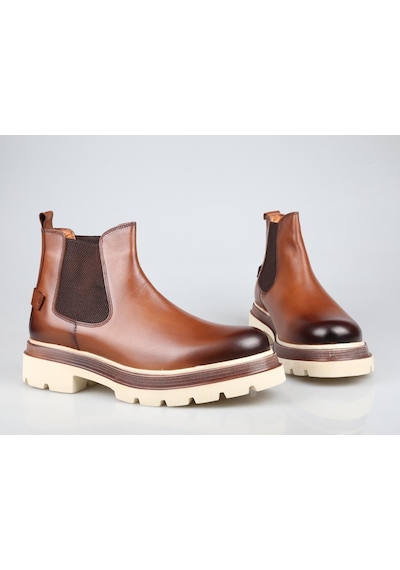 Marcomen 20216 Hakiki Deri Taba Erkek Bot Taba