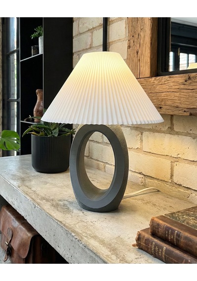 Elana Design Balance Abajur - Bohem Tarzı Abajur Ve Gece Lambası Gri