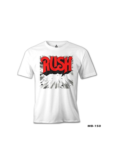 Rush Beyaz Erkek Tshirt