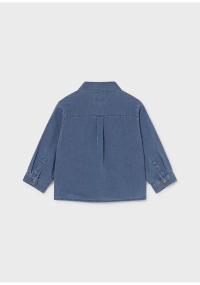 Mayoral Mavi Erkek Bebek Kot Gömlek 2109