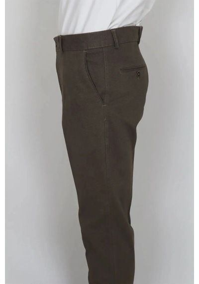 Toricelli Dmctekstil Erkek Rahat Kalıp Yandan Cep Boru Paça Kışlık Keten Pantolon Camel