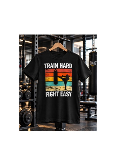 Segungear Trainhard Erkek Regular Fit Baskılı Spor Tişört Siyah - 932276718 Siyah