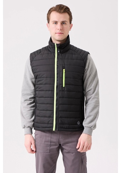 Armadillo Nepeta Bomber Şişme Outdoor Yelek - Hafif, Suya Dayanıklı Siyah-f.sarı